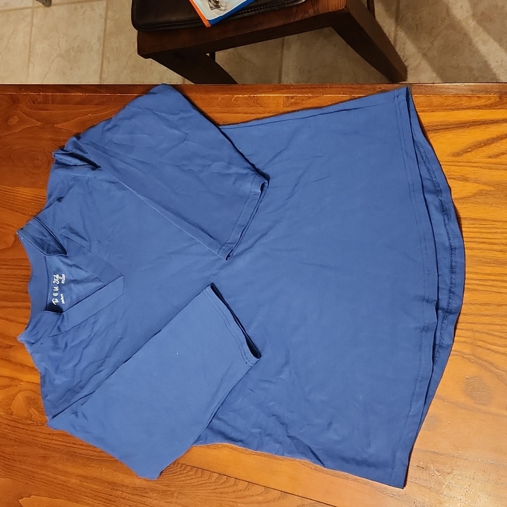 3/4 sleeve v neck womens top